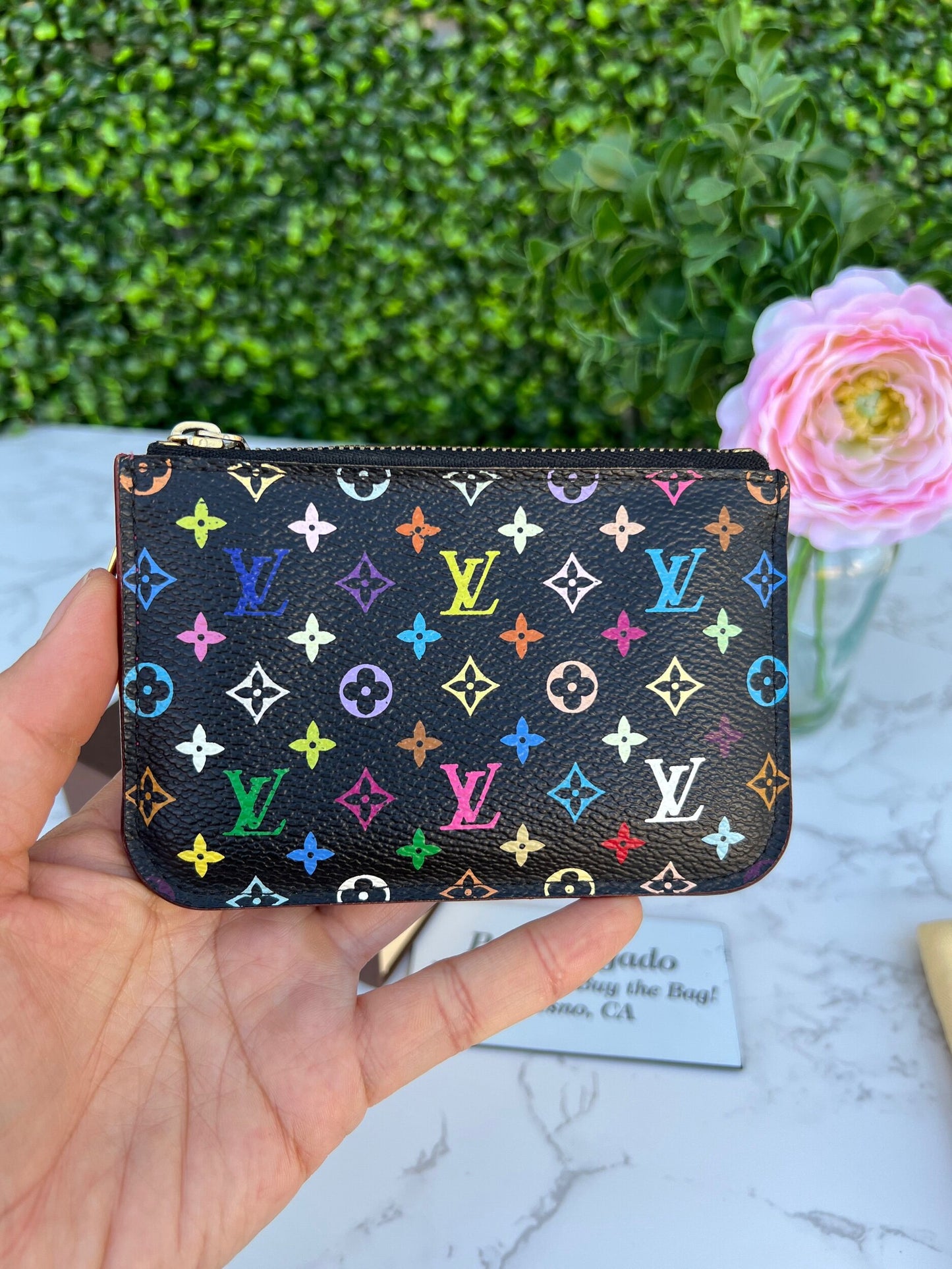 Grenade/Black Monogram Multicolore Pochette Cles NM Key