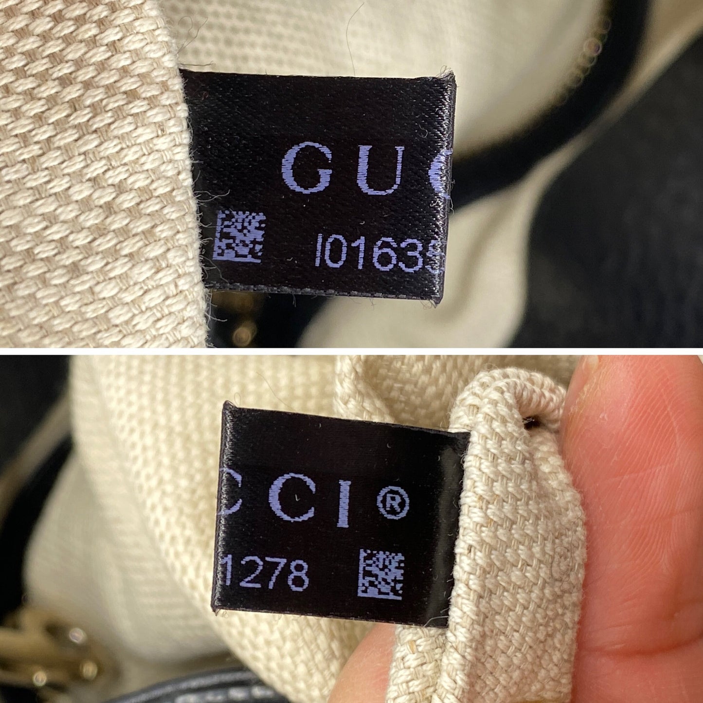 Gucci GG Medium Soho Double Chain Pebbled Leather in Black