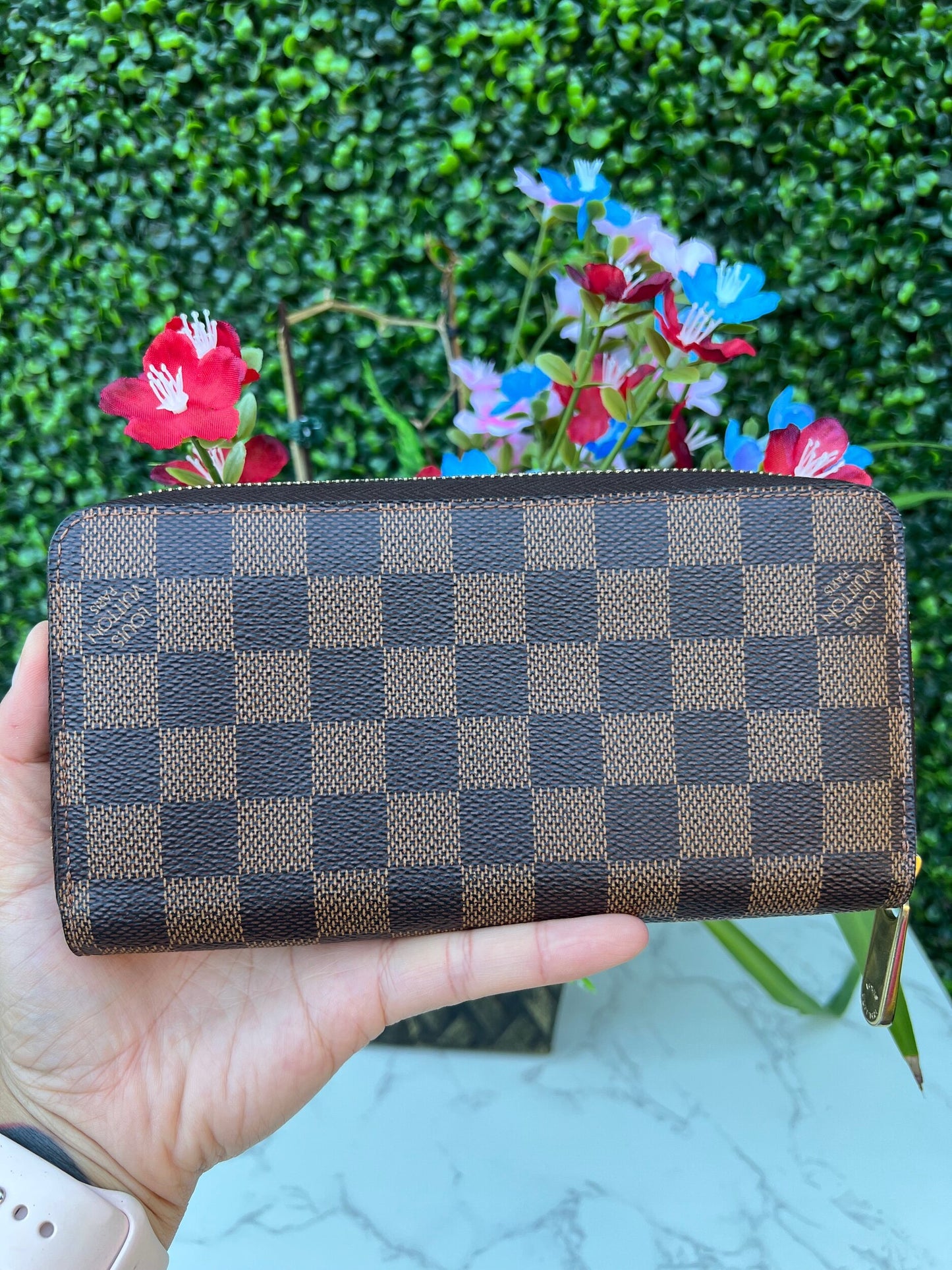 Zippy Wallet Damier Ebene