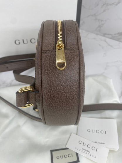 Gucci Ophidia Round Backpack GG Coated Canvas Mini