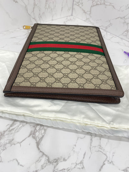 Gucci Ophidia Portfolio GG Coated Canvas Medium