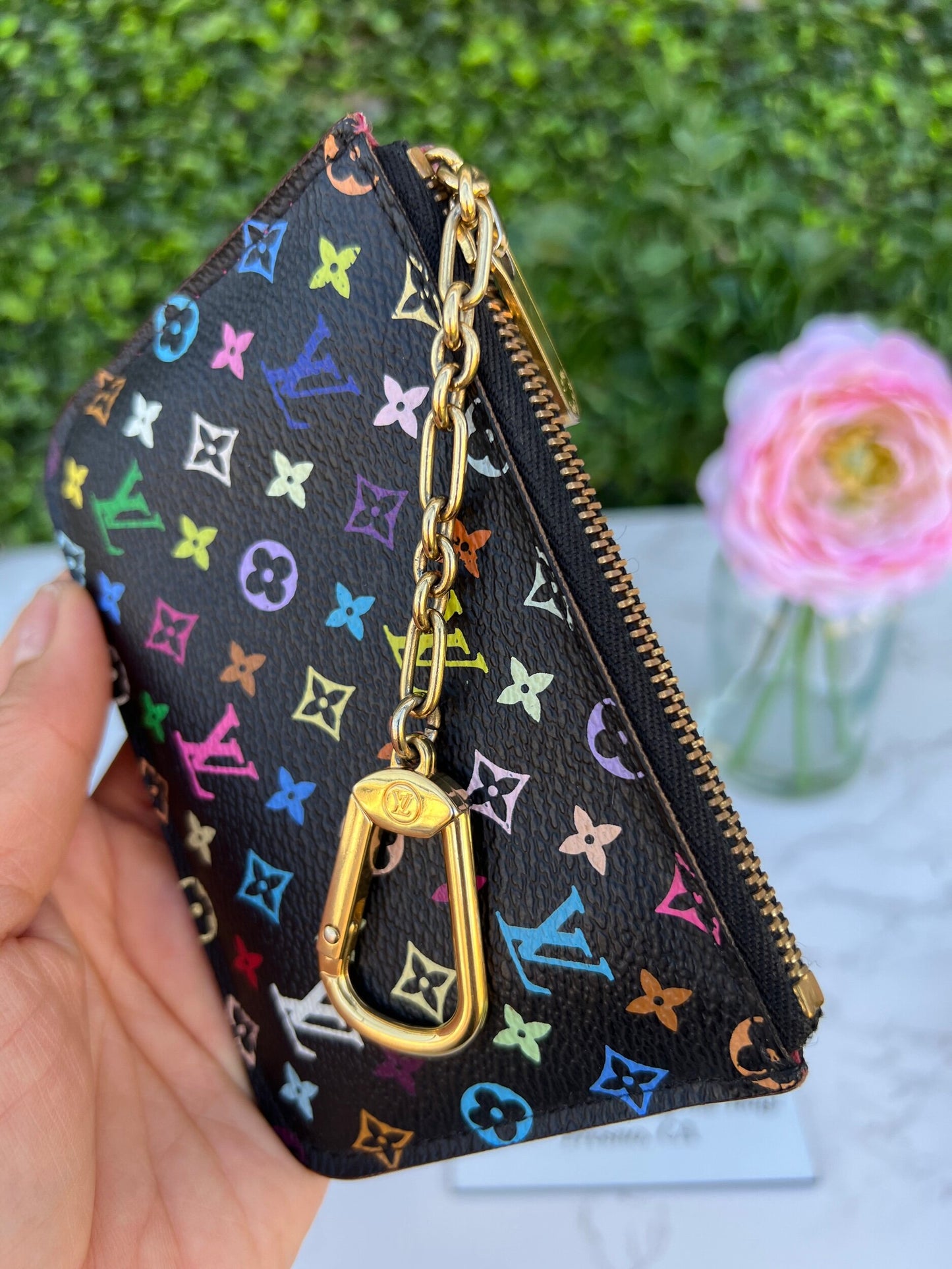 Grenade/Black Monogram Multicolore Pochette Cles NM Key