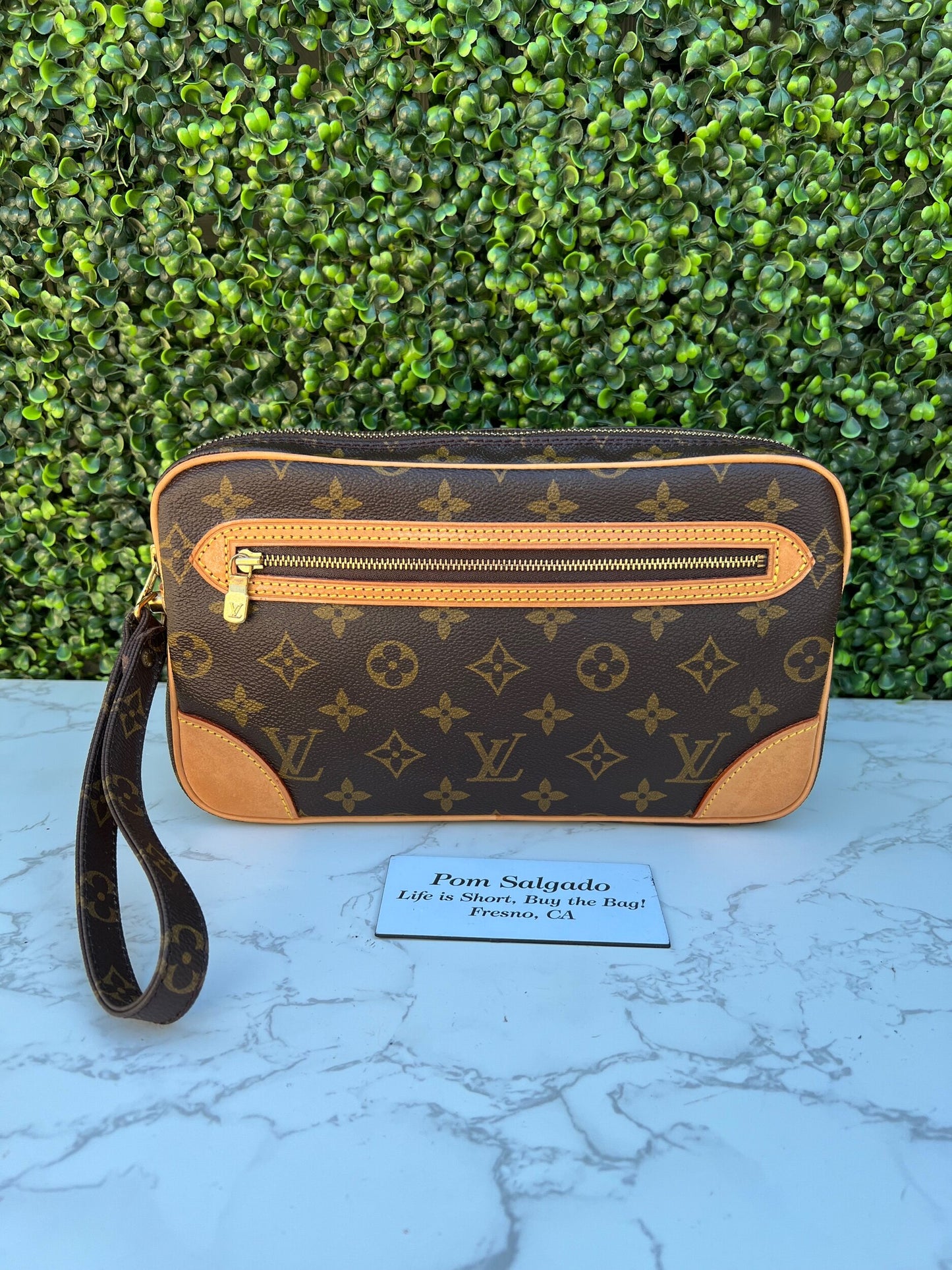 Monogram Pochette Marly Dragonne 26 Clutch Authentic Preowned LV