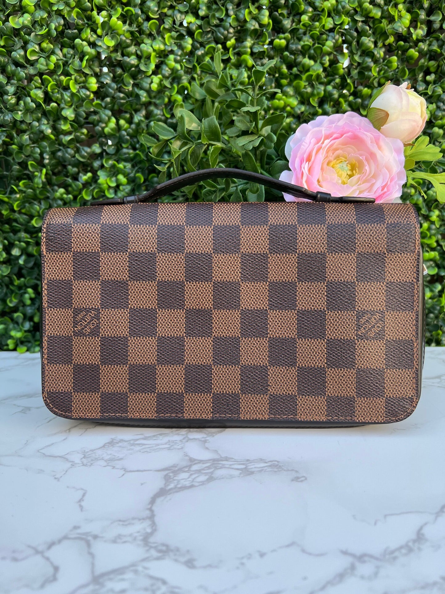 Damier Ebene Zippy X-Large Wallet/Clutch