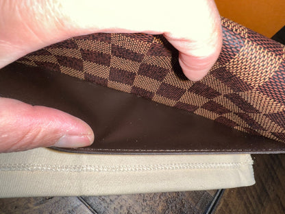 Sarah Wallet Damier Ebene Canvas