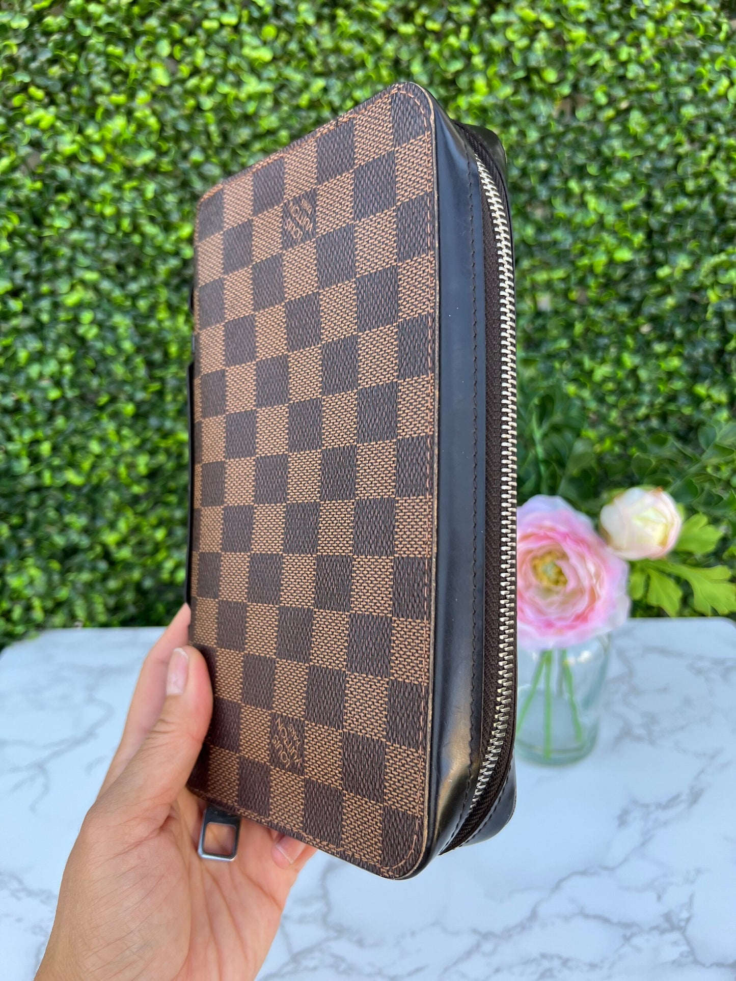 Damier Ebene Zippy X-Large Wallet/Clutch