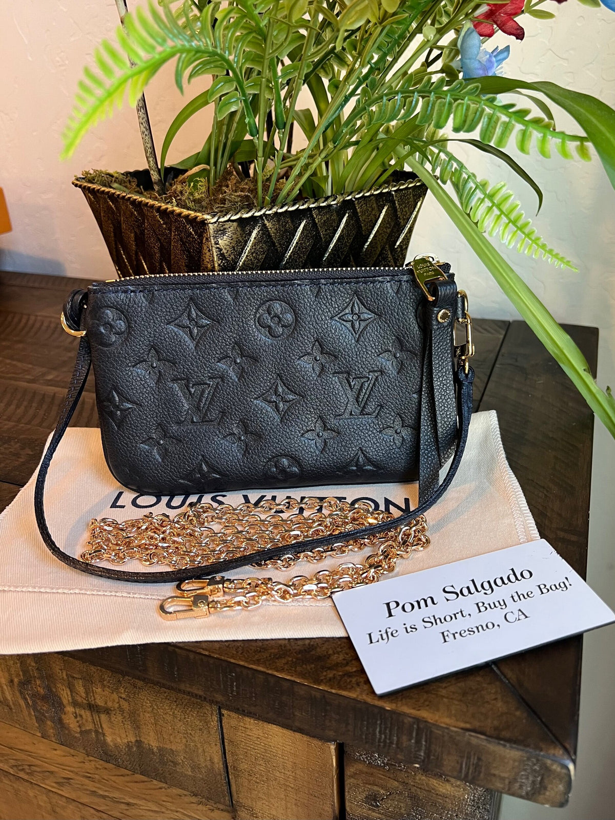 Louis Vuitton Monogram Empreinte Citadine Pochette - Black Handle