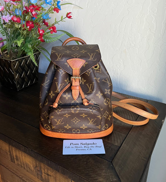 Montsouris PM aka Mini Monogram Canvas Backpack