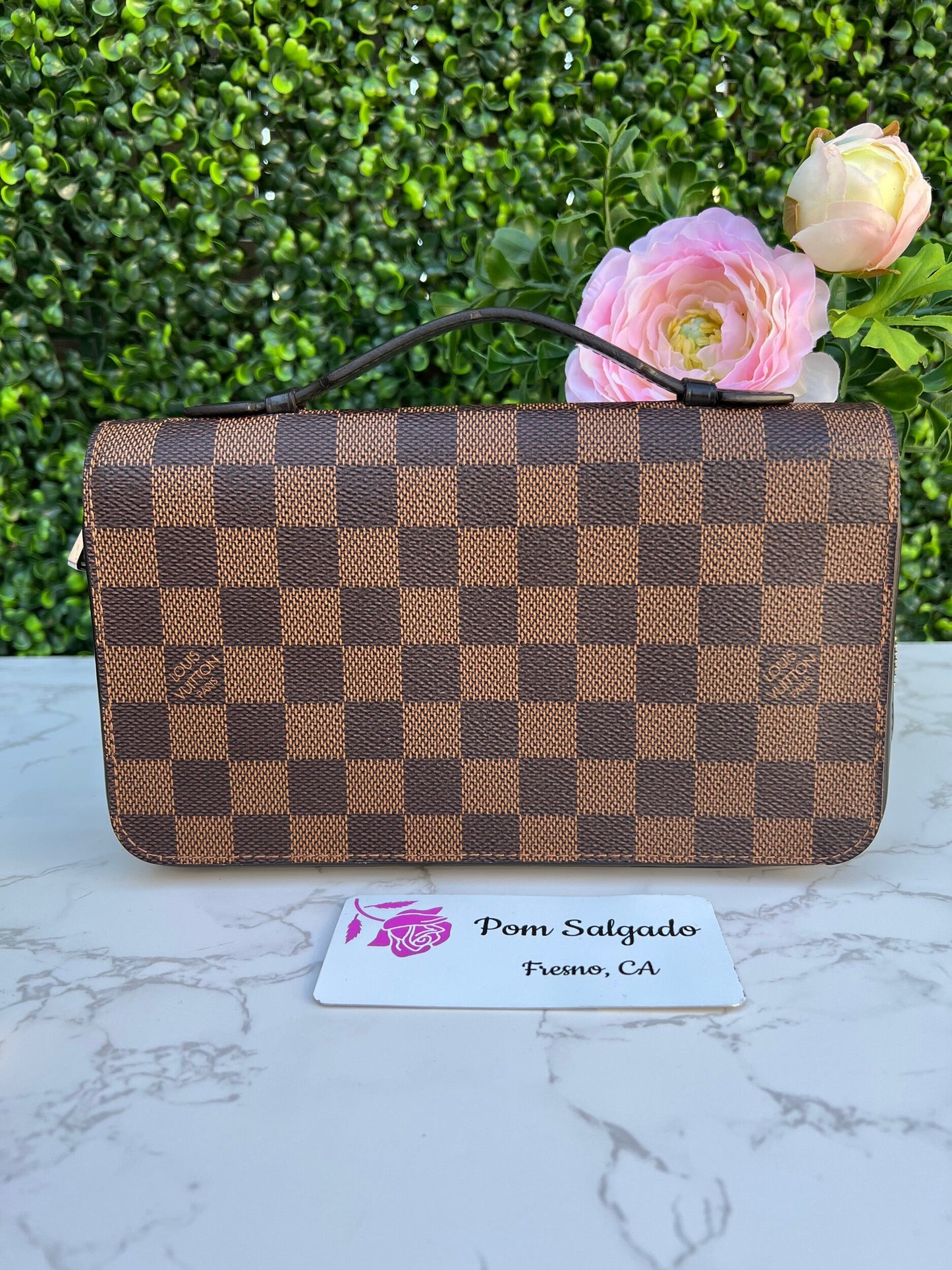 Damier Ebene Zippy X-Large Wallet/Clutch