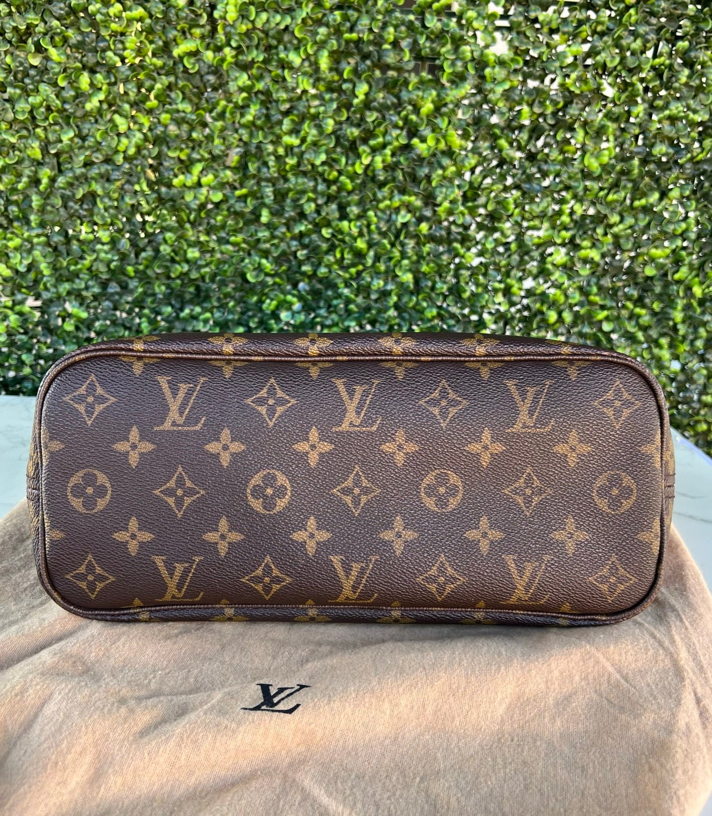 Authentic Preowned Louis Vuitton Neverfull PM Monogram Canvas Beige