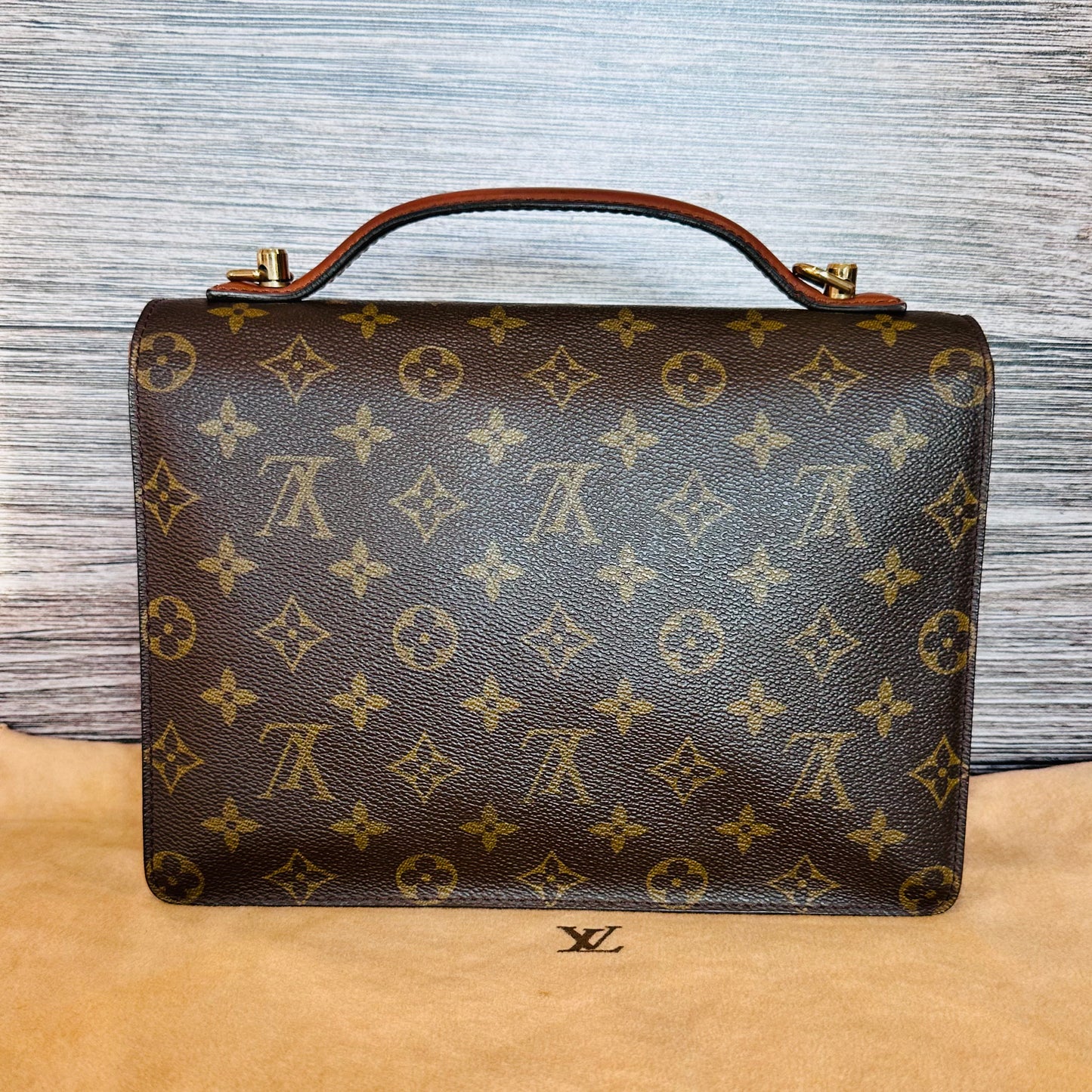 Monceau 26 Briefcase Bag Monogram Canvas