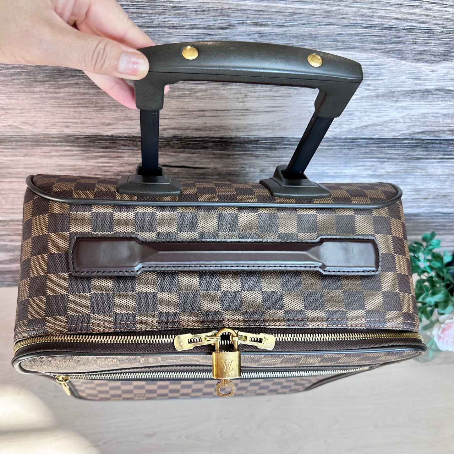 Pegase 45 Damier Ebene Rolling Suitcase