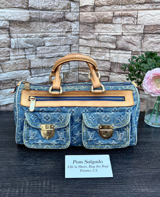 Blue Denim Neo Speedy Bag