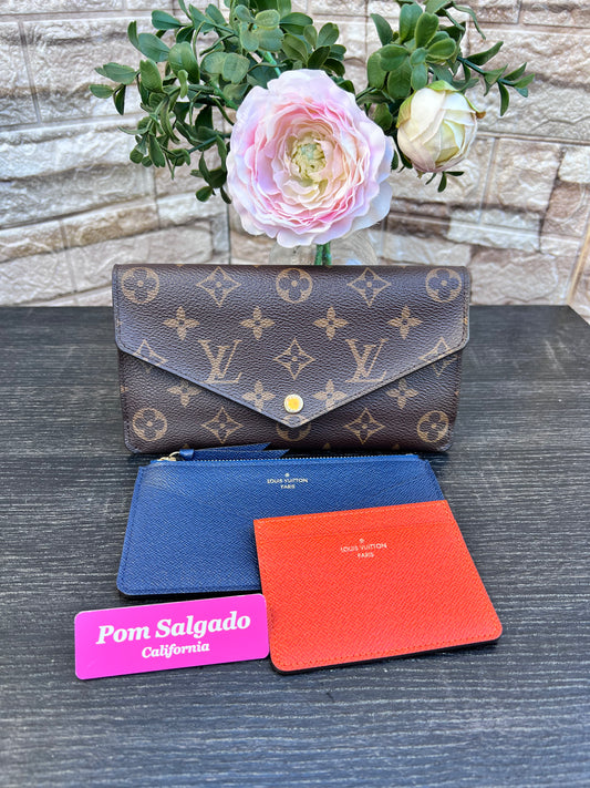 Jeanne Wallet Rose Ballerine with Credit Card Holder & Zipped Inserts