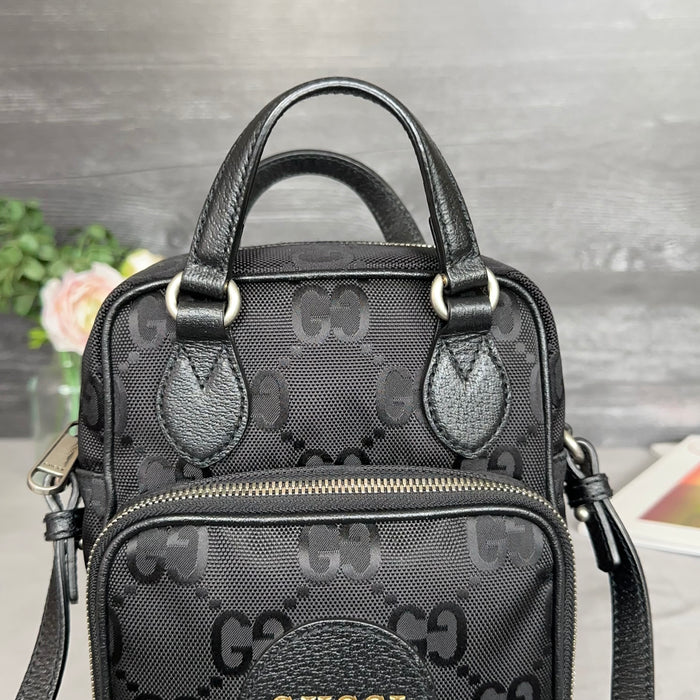 Gucci Black Econyl Off The Grid Crossbody Bag