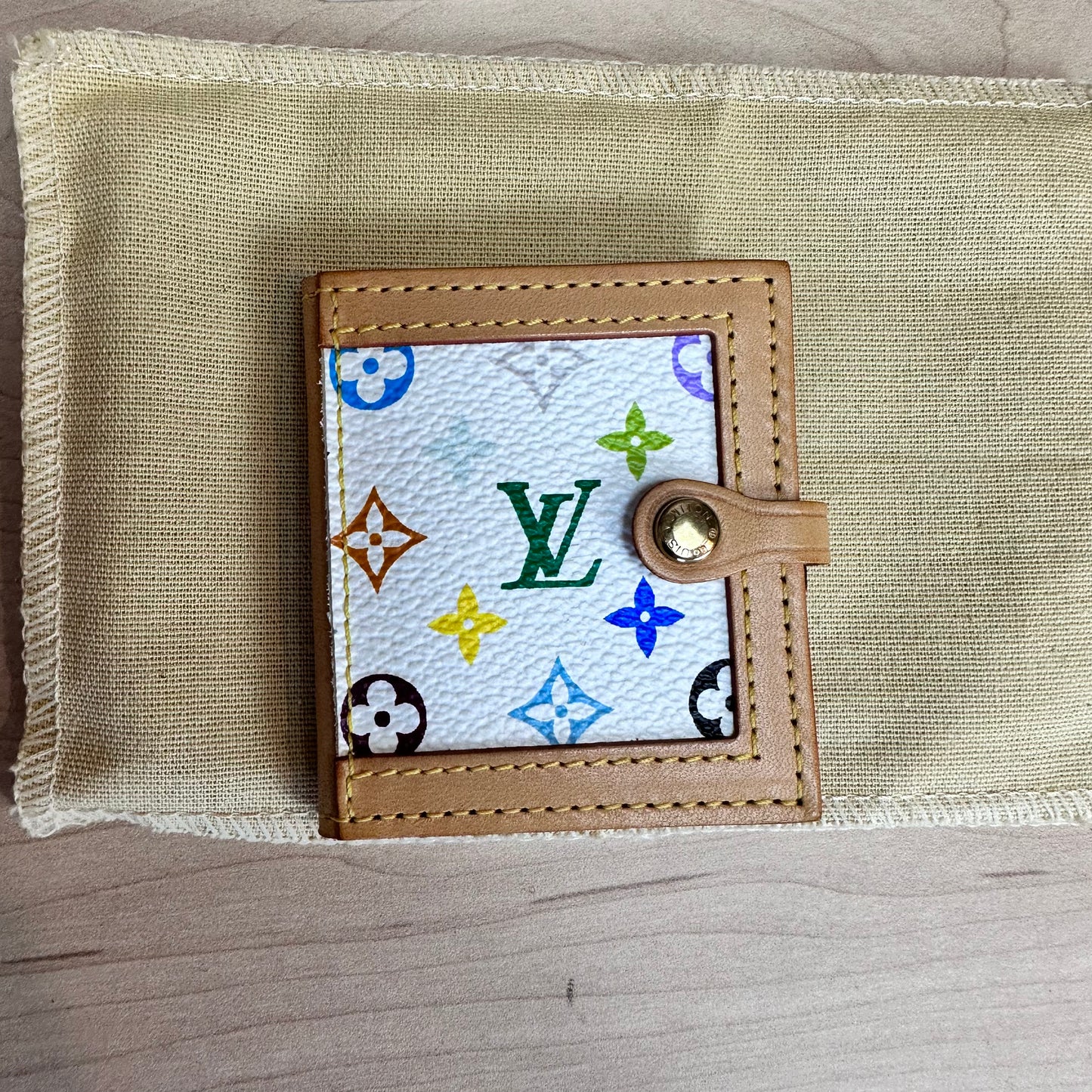 Louis Vuitton Collectible White Multicolor Compact Photo Frame