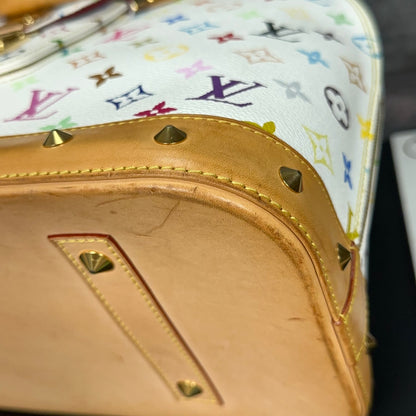 Louis Vuitton Limited Edition Alma GM White Multicolore