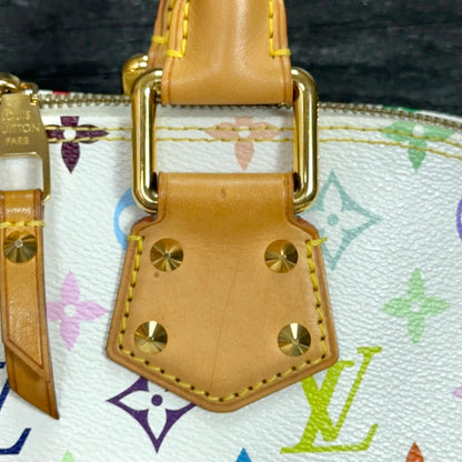 Louis Vuitton Limited Edition Alma GM White Multicolore