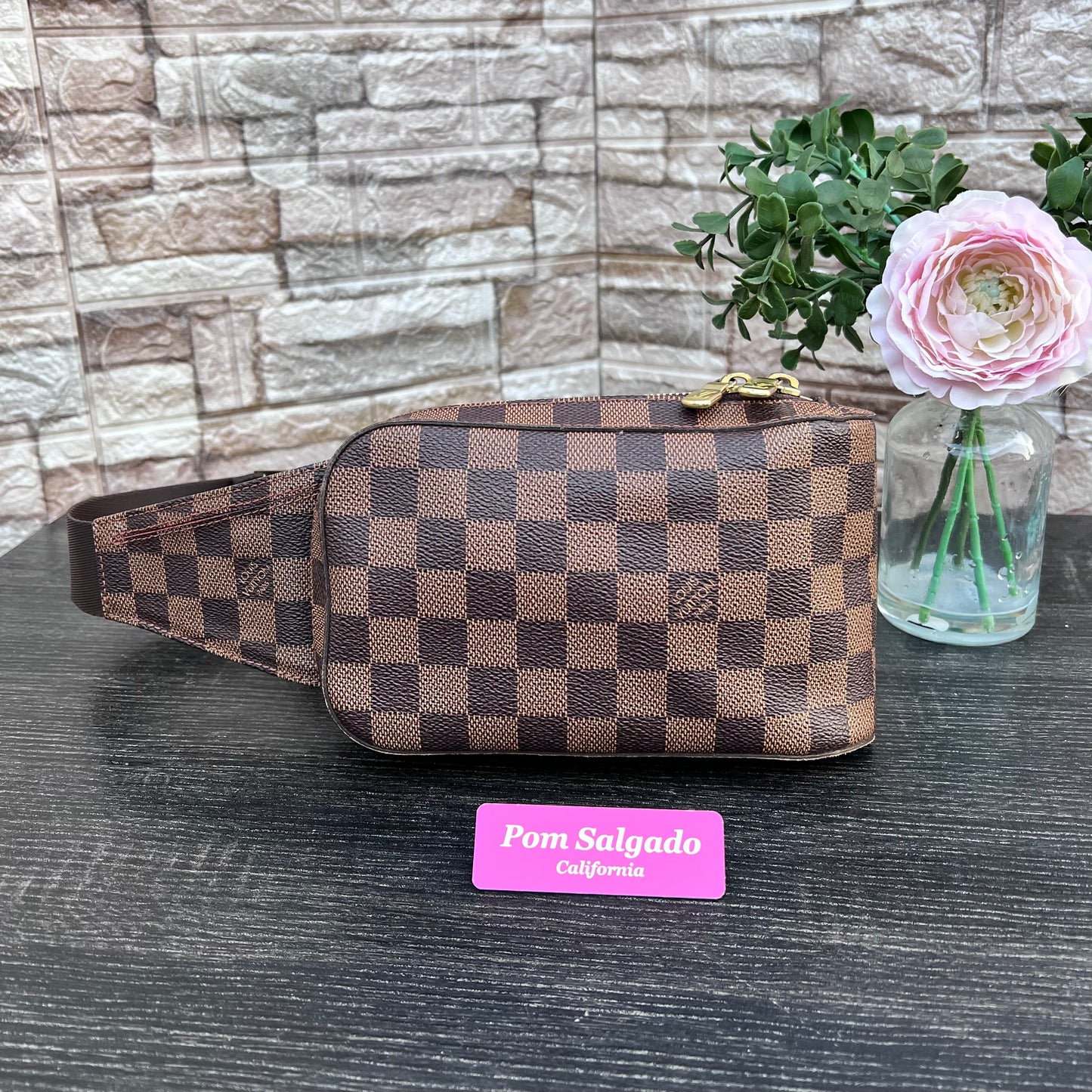 Geronimos Damier Ebene Sling Bag