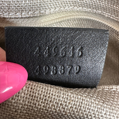 Gucci Guccissima Boston Bag Black