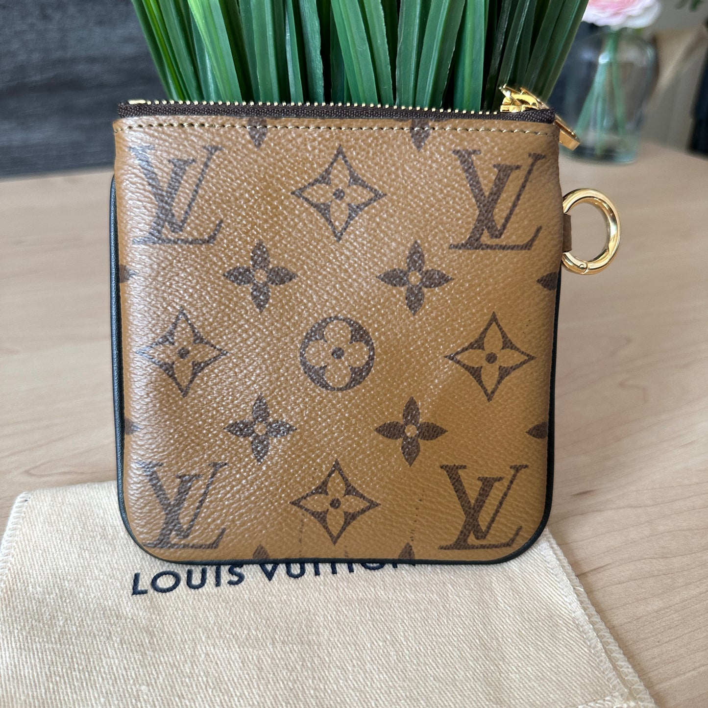 Louis Vuitton Square Medium Pouch And Wristlet Of The Trio Pouch