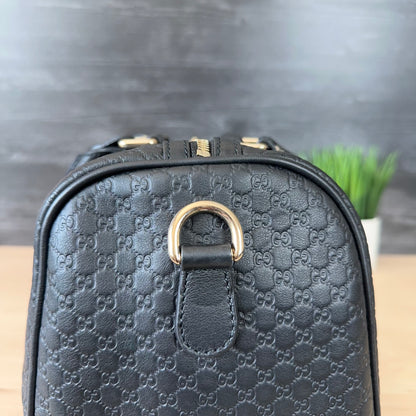 Gucci Guccissima Boston Bag Black