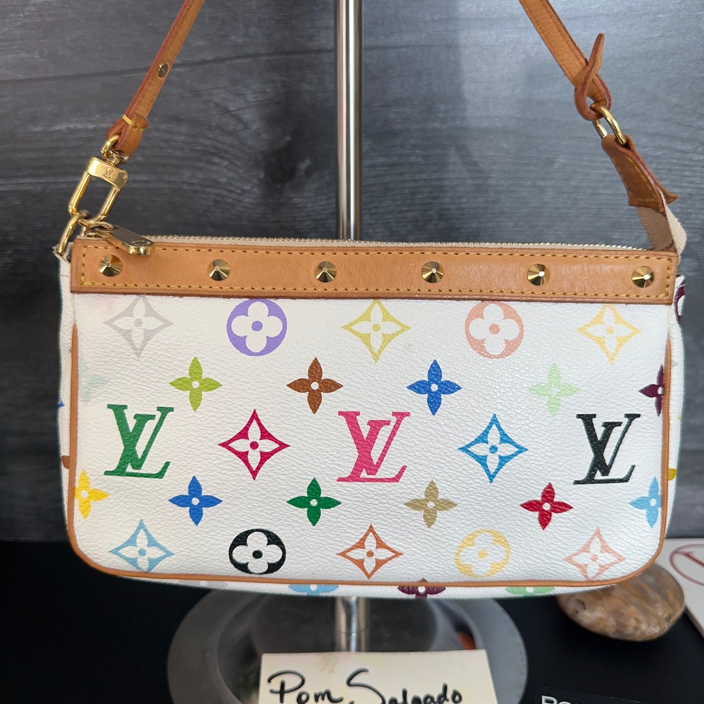 Limited Edition White Multicolore Pochette Accessories