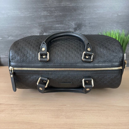 Gucci Guccissima Boston Bag Black