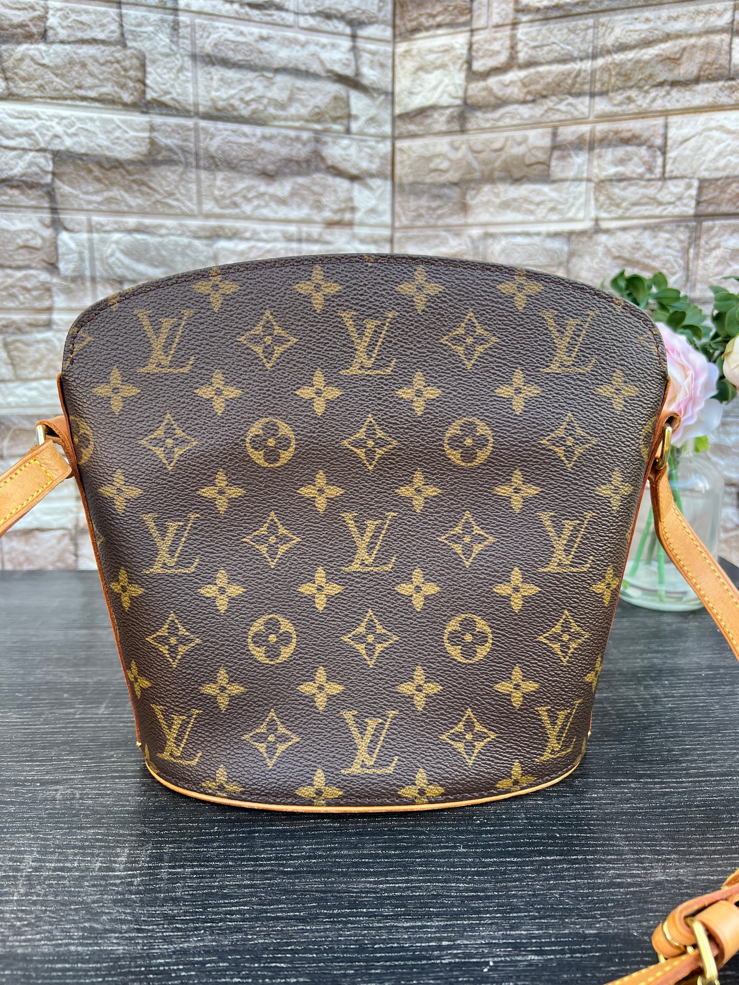 Druout Monogram Canvas Crossbody Bag