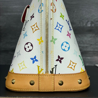 Louis Vuitton Limited Edition Alma GM White Multicolore