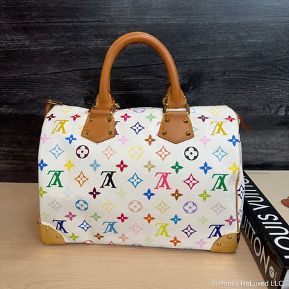 Limited Edition White Multicolor Speedy 30