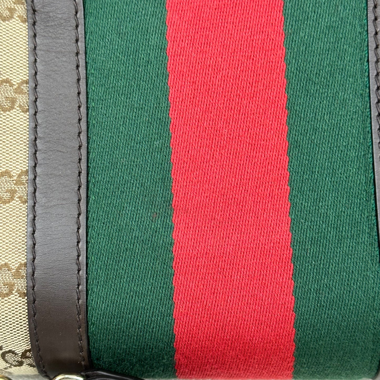 Boston Red/Green Vintage Web Dark Brown Small