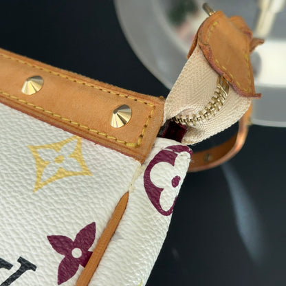 Limited Edition White Multicolore Pochette Accessories