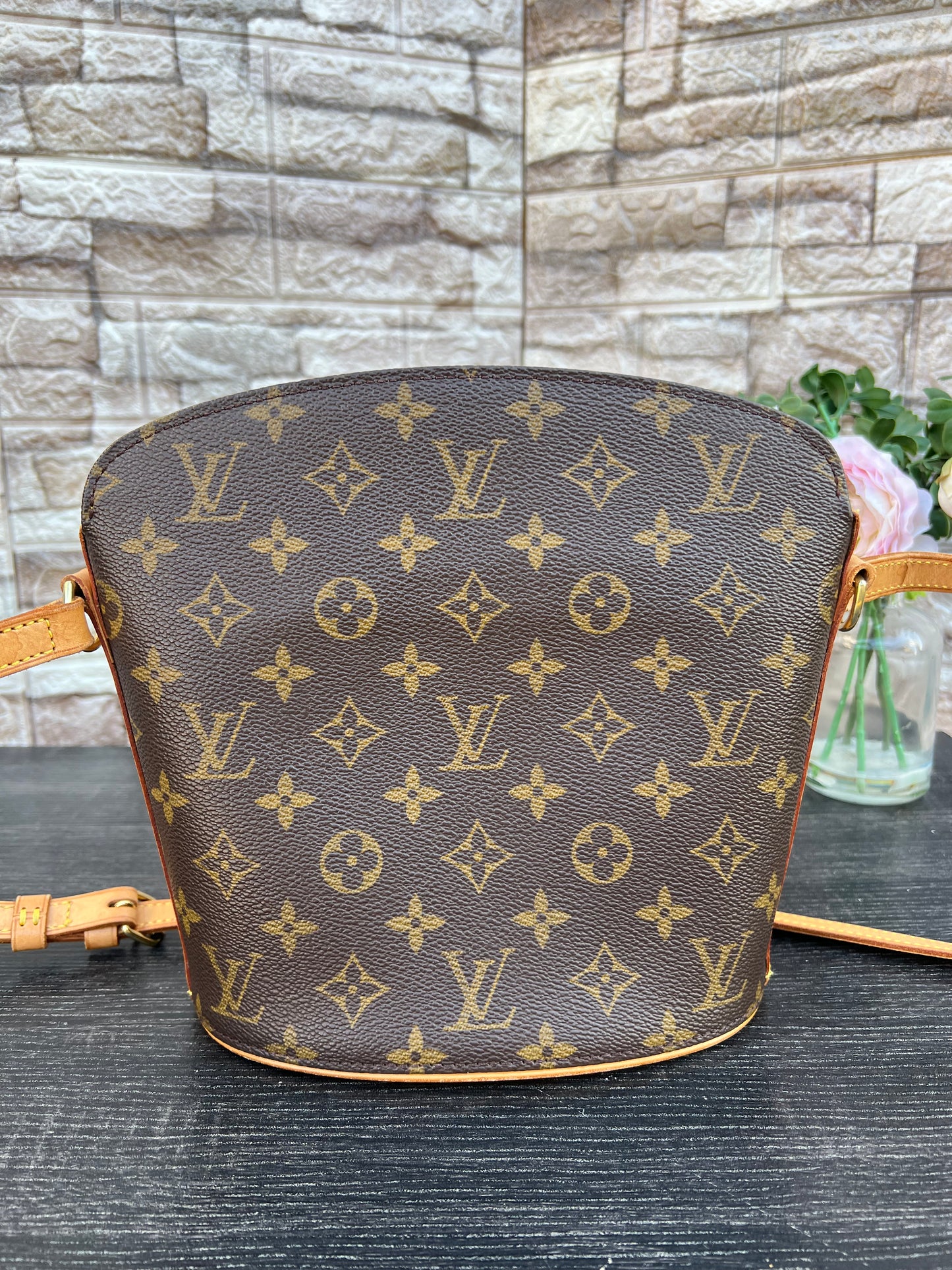 Druout Monogram Canvas Crossbody Bag