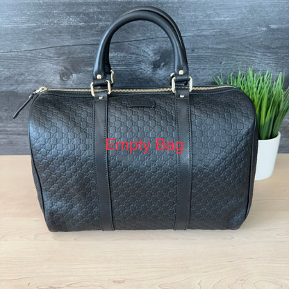 Gucci Guccissima Boston Bag Black