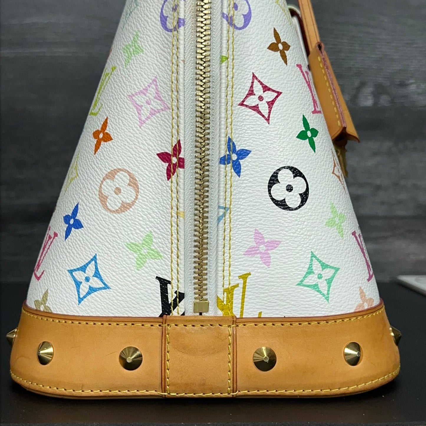 Louis Vuitton Limited Edition Alma GM White Multicolore