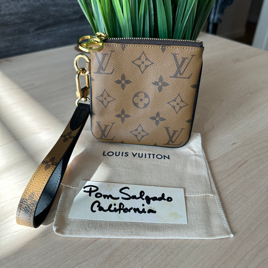 Louis Vuitton Square Medium Pouch And Wristlet Of The Trio Pouch