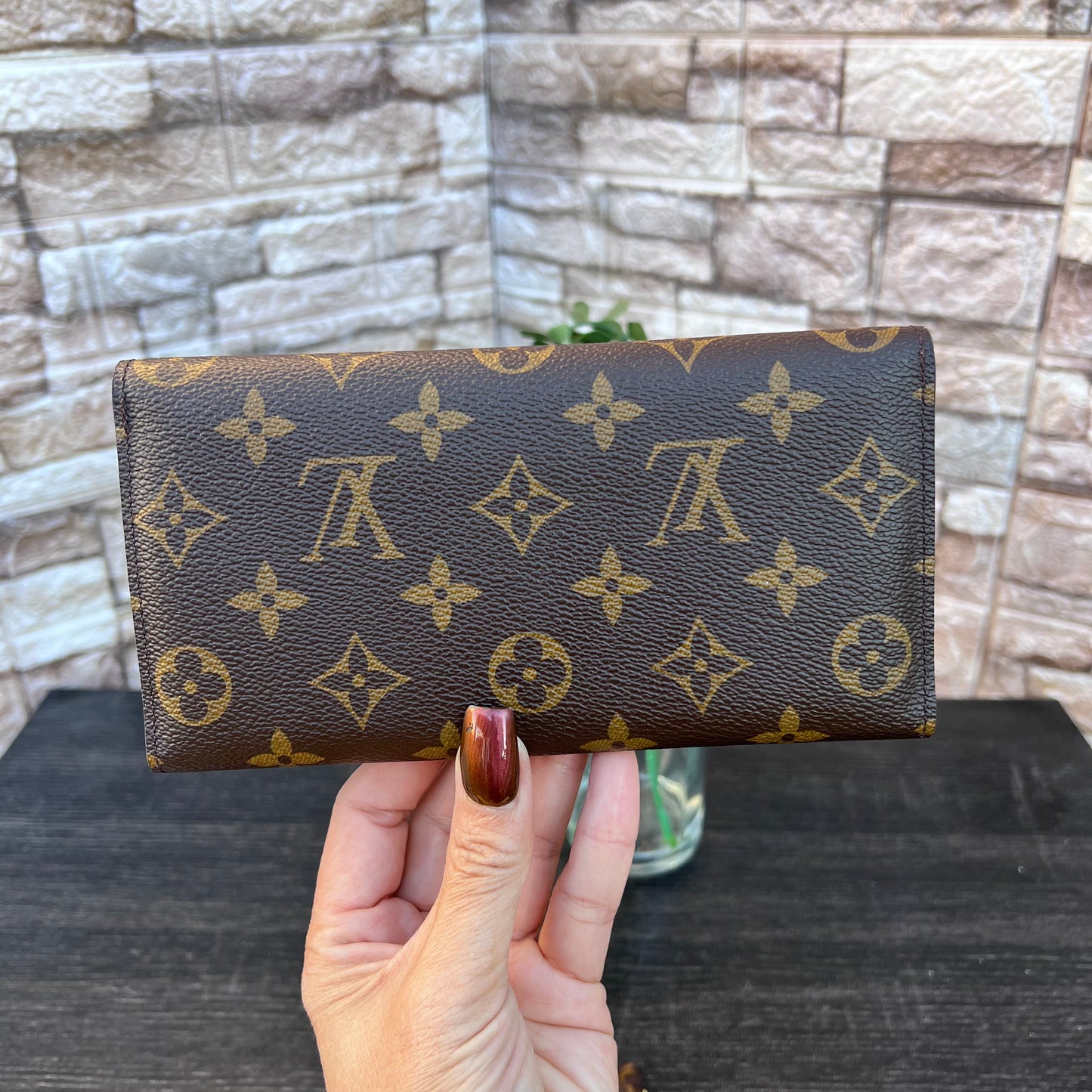 Josephine Fushcia Monogram Wallet