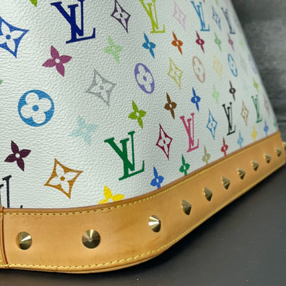 Louis Vuitton Limited Edition Alma GM White Multicolore