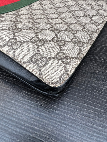 GG Supreme Web Wristlet Clutch