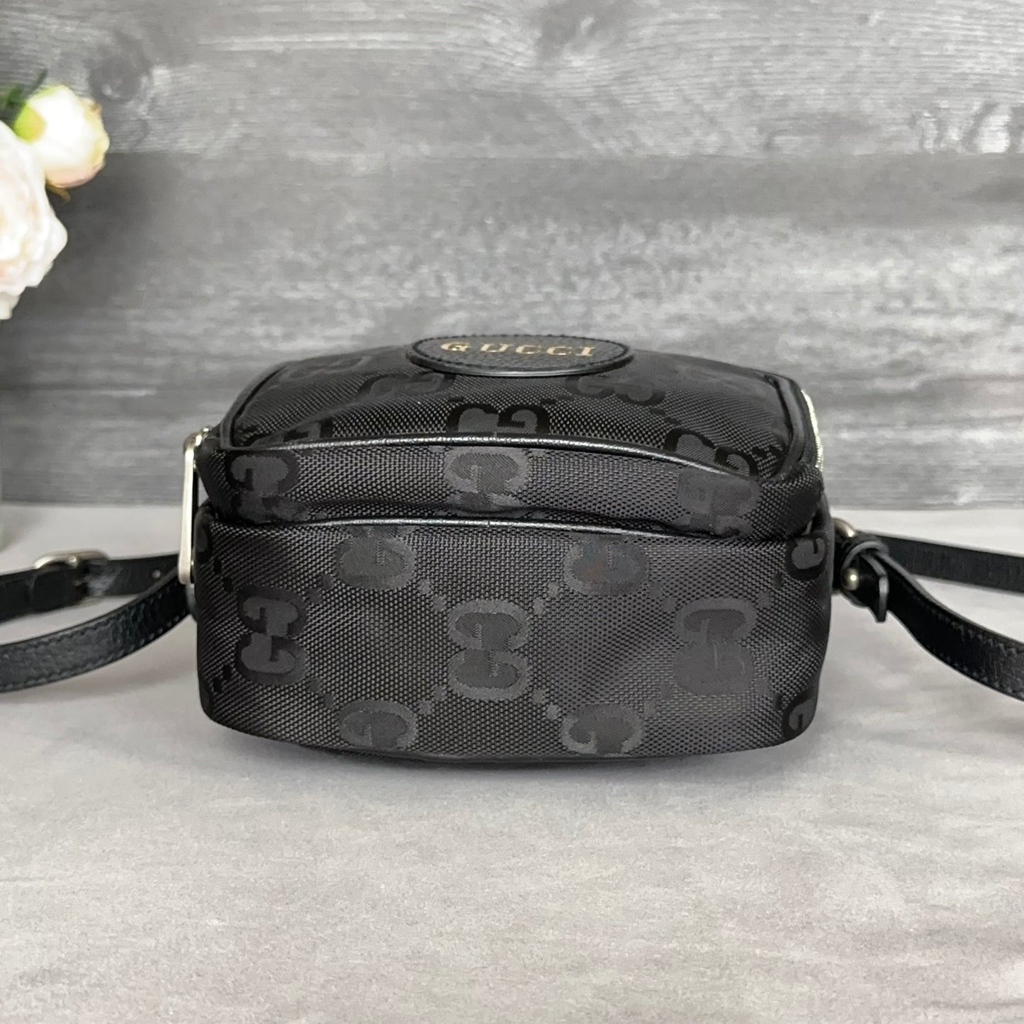 Gucci Black Econyl Off The Grid Crossbody Bag