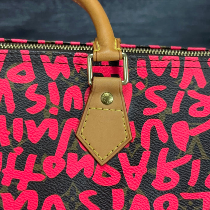 My Louis Vuitton Collection Part 11--Stephen Sprouse Graffiti Speedy 30 &  Neverfull GM (Fuchsia) 