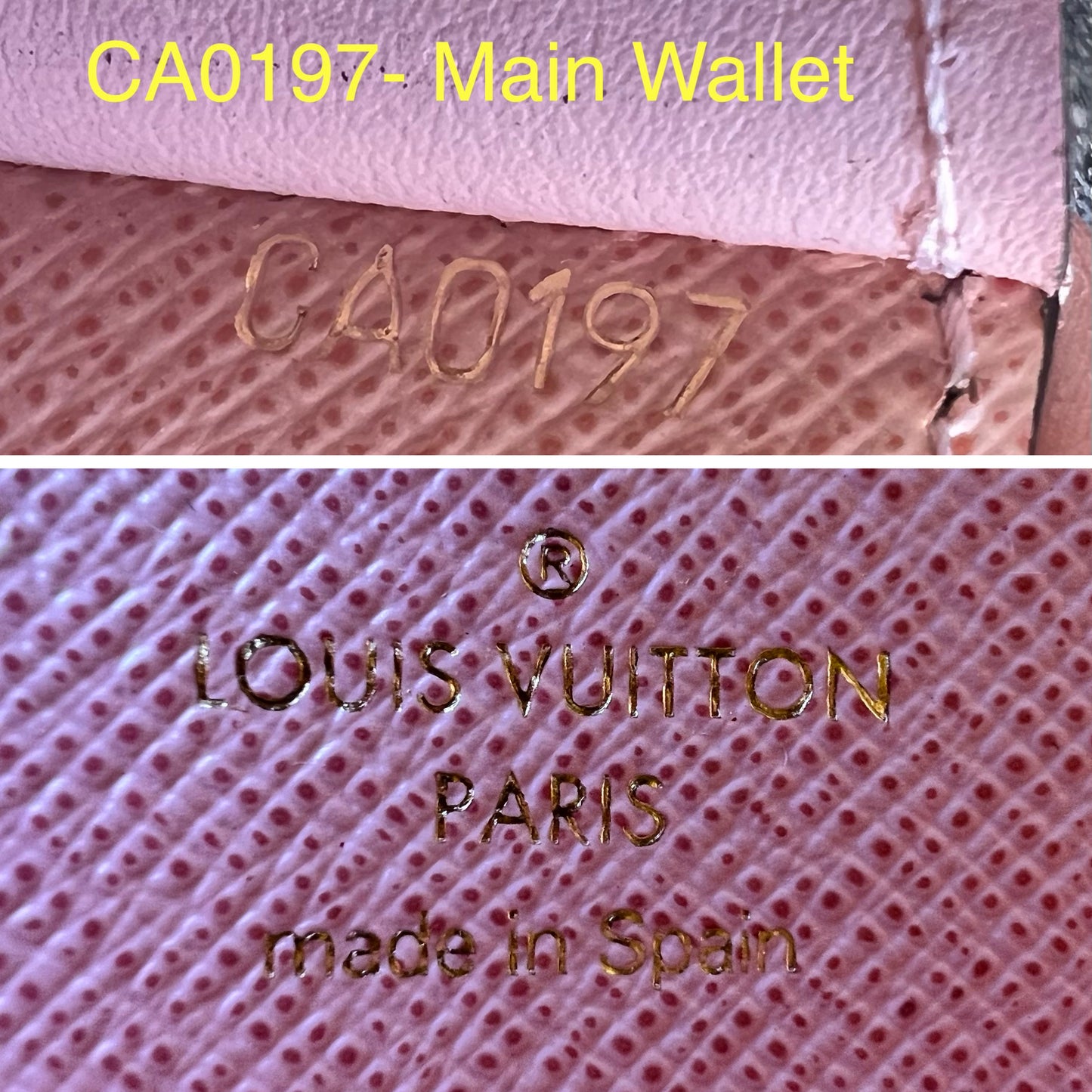 Jeanne Wallet Rose Ballerine with Credit Card Holder & Zipped Inserts