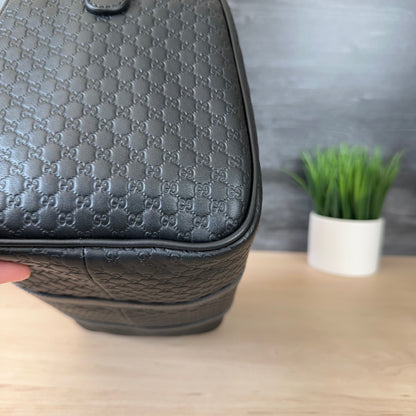 Gucci Guccissima Boston Bag Black