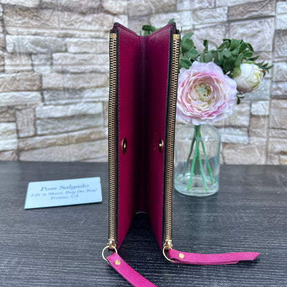 Adele Fuchsia Monogram Canvas Wallet