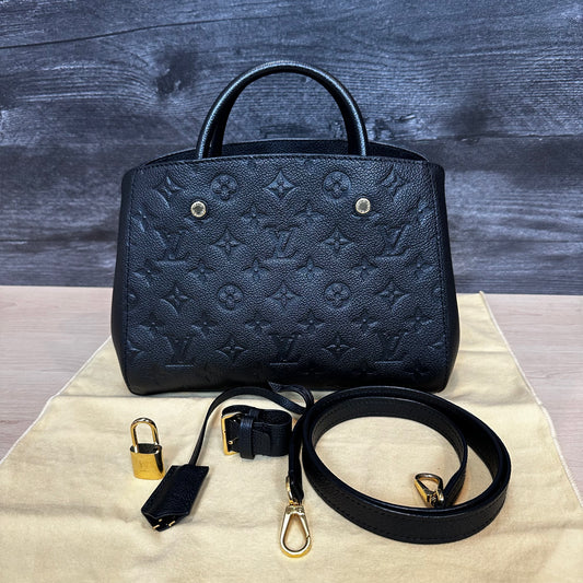 Montaigne BB Black Empreinte Leather