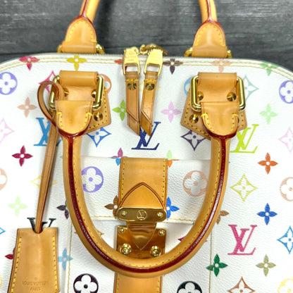 Louis Vuitton Limited Edition Alma GM White Multicolore