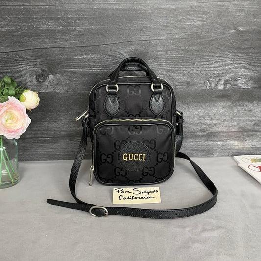 Gucci Black Econyl Off The Grid Crossbody Bag