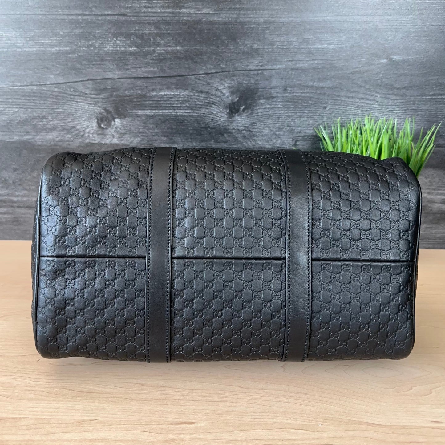 Gucci Guccissima Boston Bag Black