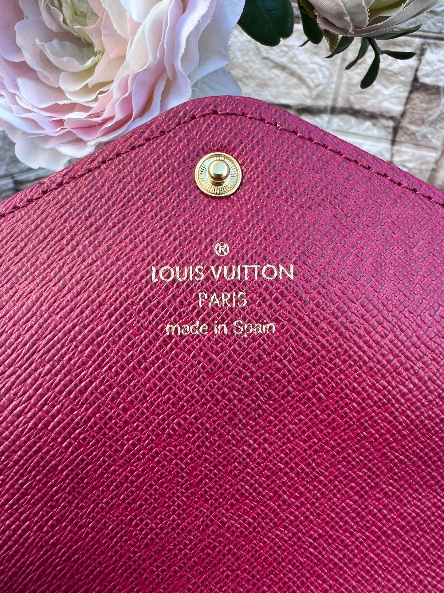 Josephine Fushcia Monogram Wallet